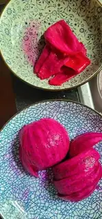 Make Flamingo ice powder step 2