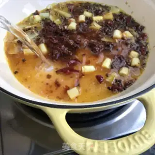 Make Spicy black fish tofu step 6