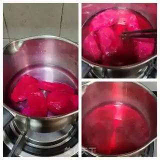 Make Flamingo ice powder step 4