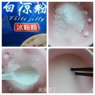 Make Flamingo ice powder step 5