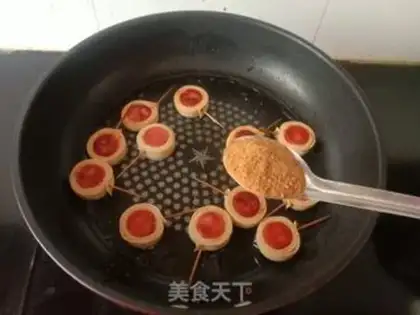 Make A thousand ham and sausage rolls step 6