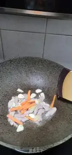 Make Skinny meat burning wood step 3
