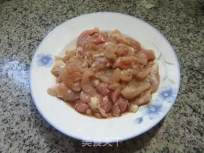 Make Scrambled chicken step 4