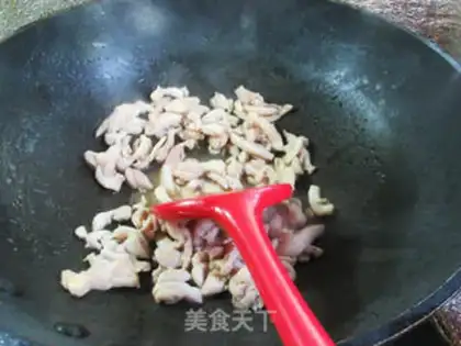 Make Scrambled chicken step 8