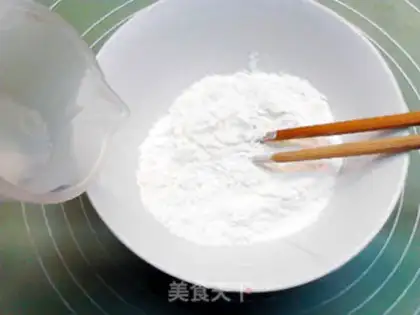 Make Sesame sauce pancakes step 1