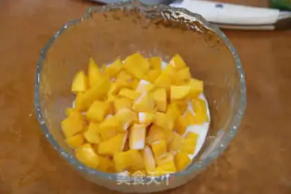 Make Mango beans cream pudding step 7