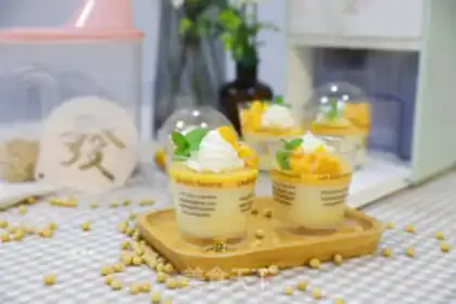 Make Mango beans cream pudding step 10