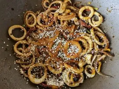 Make Spicy squid step 12