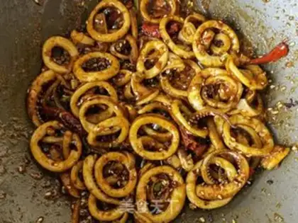 Make Spicy squid step 13