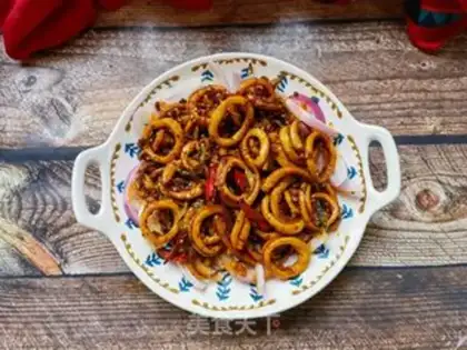 Make Spicy squid step 14
