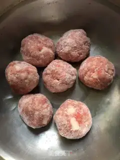 Make ♪ Purple meatball soup ♪ step 0