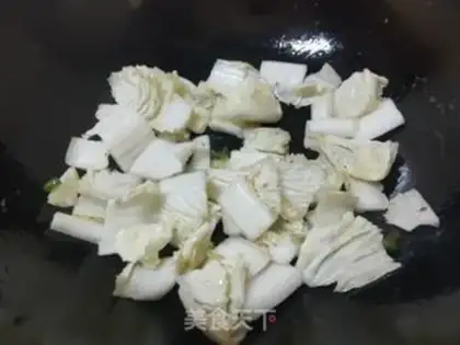 Make Frozen tofu cabbage step 2