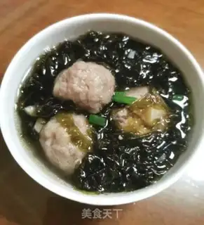 Make ♪ Purple meatball soup ♪ step 6