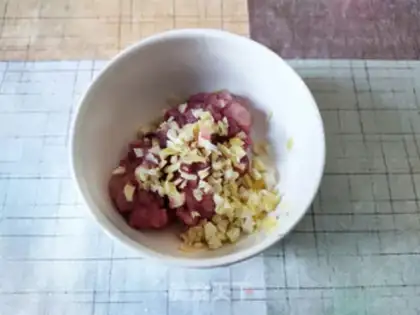 Make Meat and eggplant step 2