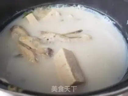 Make Milk fish tofu soup step 9