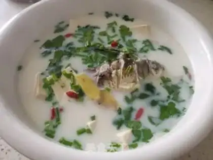 Make Milk fish tofu soup step 10