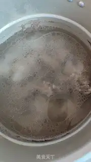 Make Sugar vinegar chop mushrooms step 1