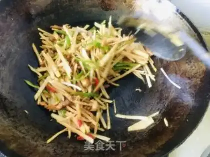 Make Blue fried meat step 5