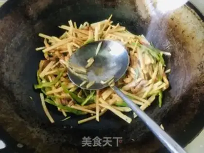 Make Blue fried meat step 6