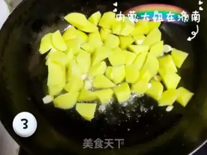 Make Peasing cowball potatoes step 2