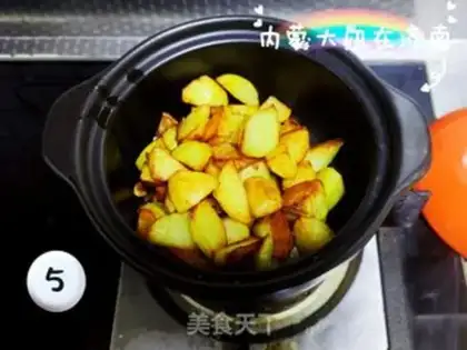 Make Peasing cowball potatoes step 4