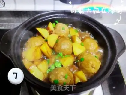 Make Peasing cowball potatoes step 6