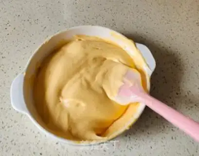 Make Six-inch pumpkin steam cake step 7