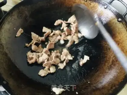 Make Mushroom garlic fried meat step 4