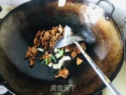 Make Mushroom garlic fried meat step 7