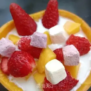 Make Mango strawberry yogurt step 6