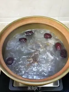 Make Five fingers of peach soup step 5