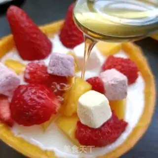 Make Mango strawberry yogurt step 7