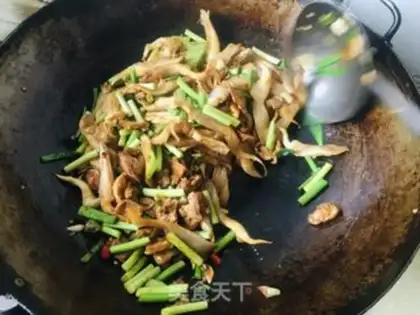 Make Mushroom garlic fried meat step 11