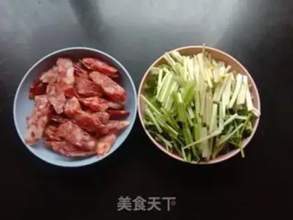 Make Celery, wide sausage step 0