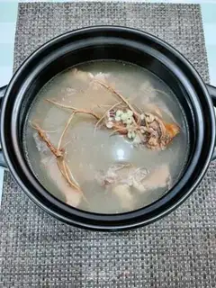 Make "Five fingers of peaches and rice broth." step 9