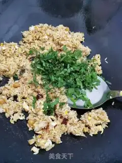 Make Dry mint egg fried rice step 8