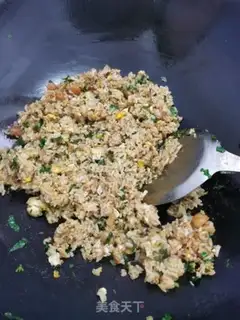 Make Dry mint egg fried rice step 9