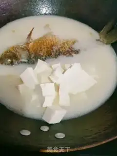 Make The tofu soup of the white fish step 3
