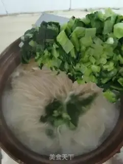Make ♪ Little cabbage chicken powder soup ♪ step 5