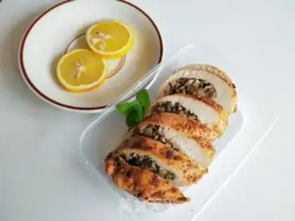 Make The fragrance rice makes chicken breasts step 22