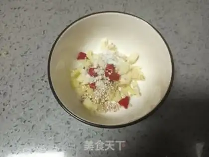 Make A fan of cucumbers step 8