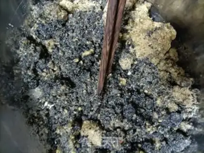 Make Black Sesame Peach Peach step 4