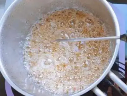 Make Homemade caramel step 1