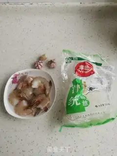 Make Garlic fan steamed shrimp step 0