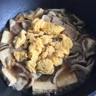 Make Egg mushroom tofu step 7