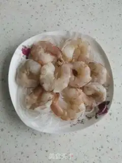 Make Garlic fan steamed shrimp step 6