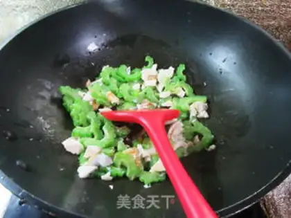 Make A duck egg and a bitter melon step 5