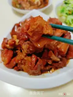 Make Red burning pig hoof step 12