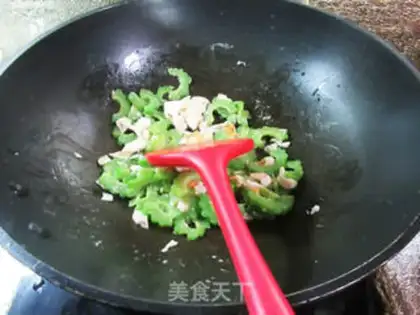 Make A duck egg and a bitter melon step 8