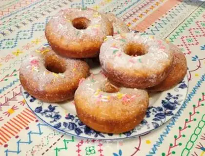 Make Homemade donuts step 12